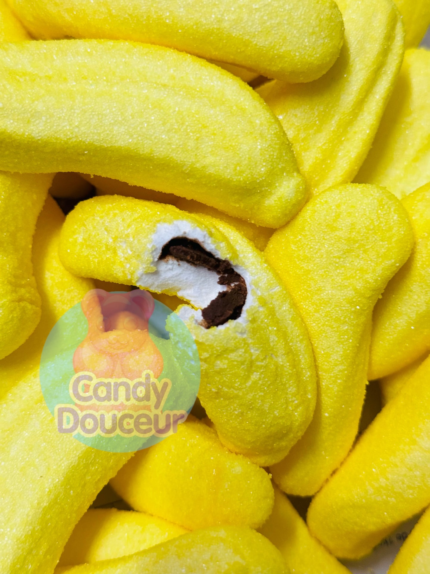 Méga Banane fourrée chocolat 50g