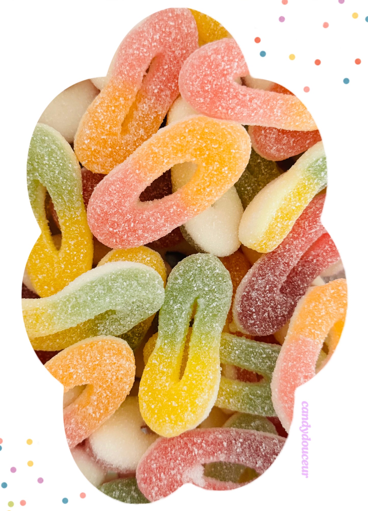 Anneaux Mix Fruits Acides 100g