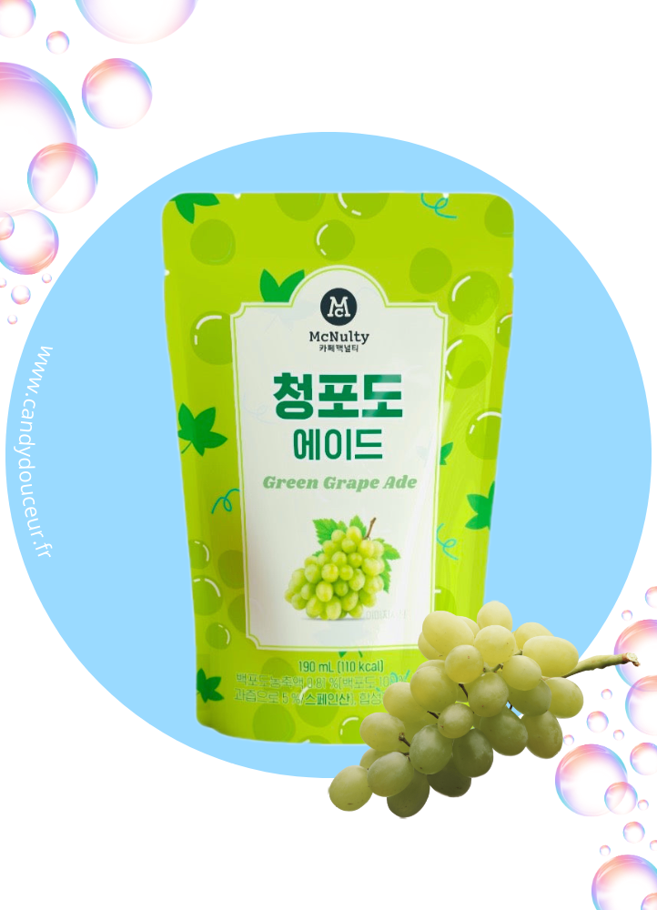 Anti-Gaspi Pouch Drink Raisin Vert (DDM dépassée)