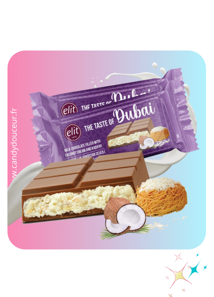 Dubai Chocolate Kadayif Chocolat Noix de Coco