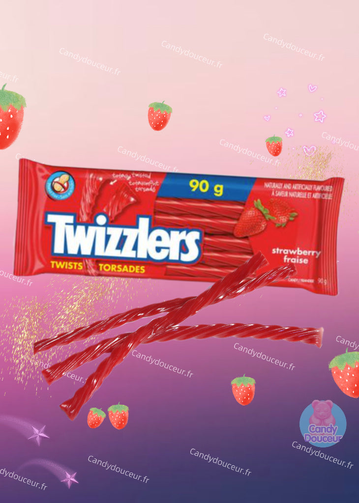 Twizzlers Fraise (un sachet)