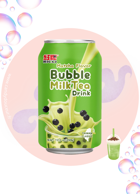 Bubble Tea au Lait & Matcha Perles de Tapioca