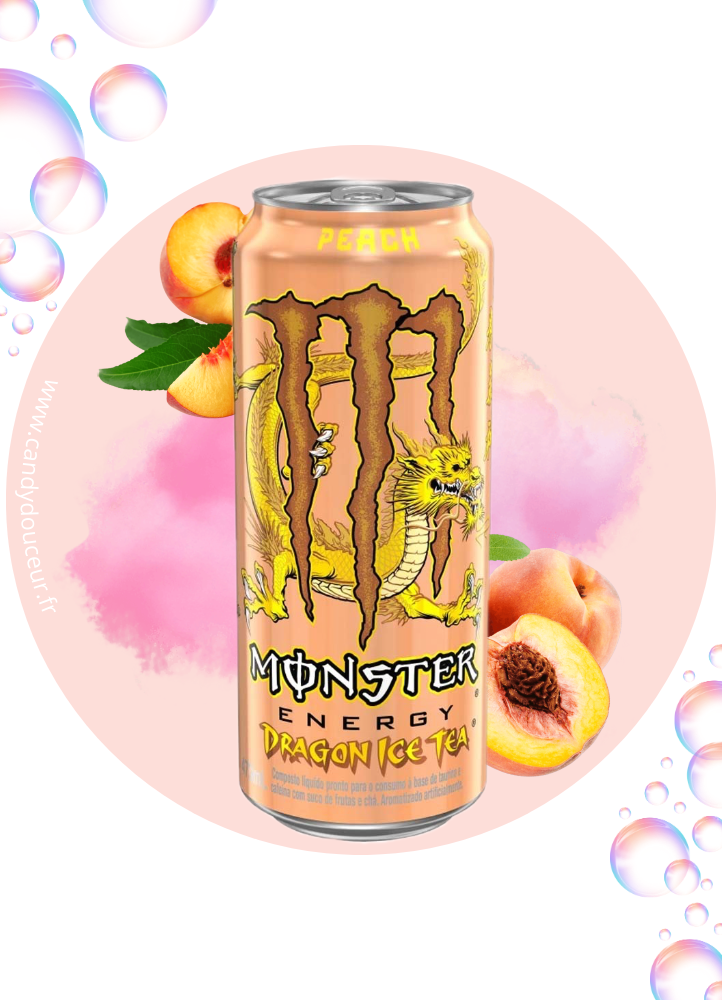 Monster Dragon Ice Tea Pêche