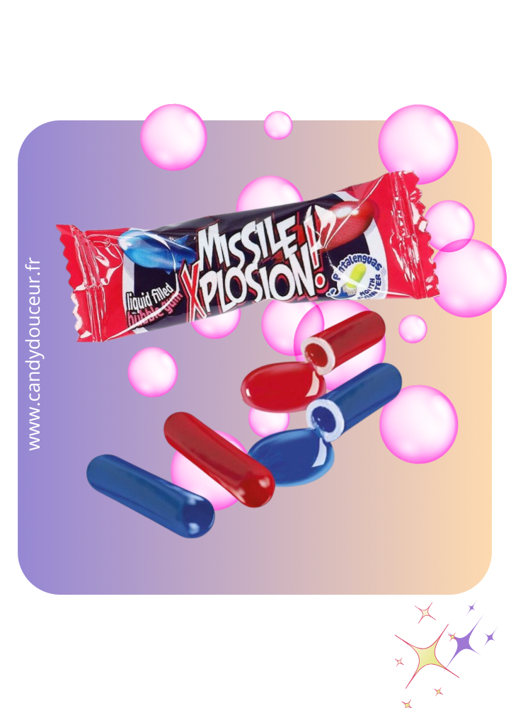 Chewing gum Missile Explosion (Lot de 5 unités)