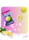 Balle de Tennis Chewing gum (Lot de 5 unités)