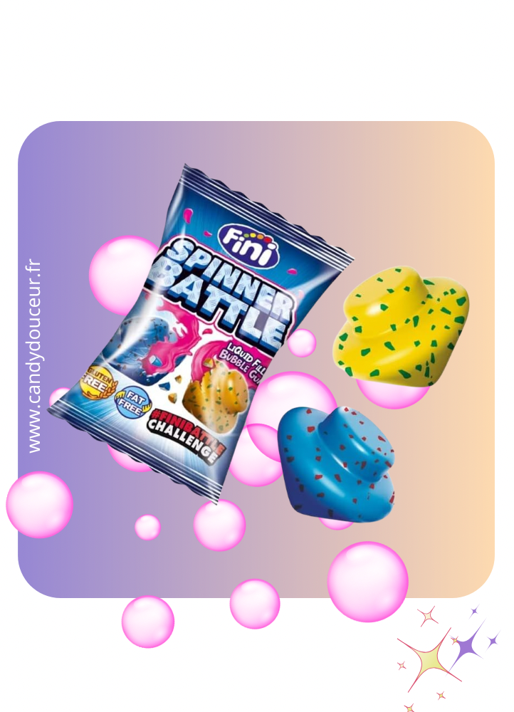 Chewing-gum toupie (Lot de 5 unités)