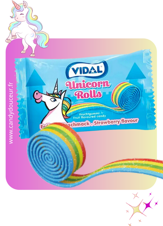 Rolla belta Fraise Licorne 60cm (unité)