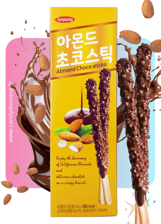 Sticks XXL 20cm Chocolat Amandes (une boîte)