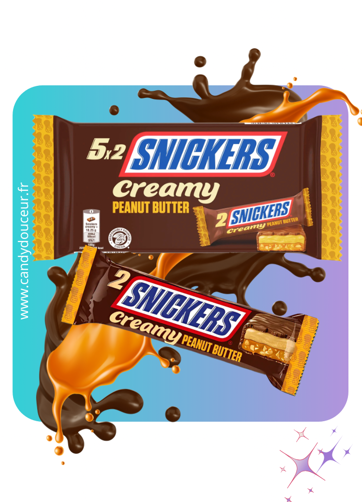 Anti-Gaspi 5x2 lots Snickers Creamy Peanut Butter (DDM Dépassée)