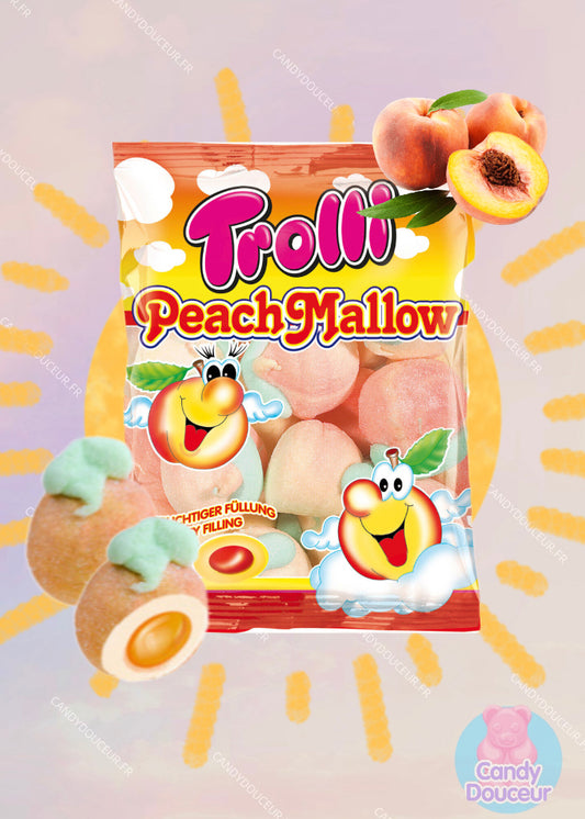 Marshmallow Pêches Fourrées (un sachet)