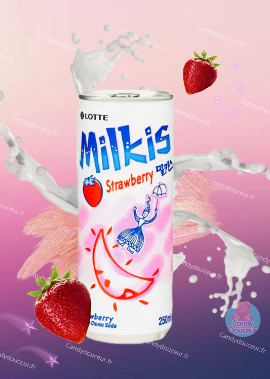 Milkis Milkshake Fraise Pétillant (unité)