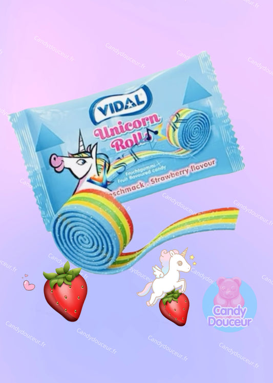 Rolla belta Fraise Licorne 60cm (unité)