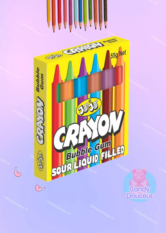 Crayons Bubble Gum - Fourrage acide - Lot de 6