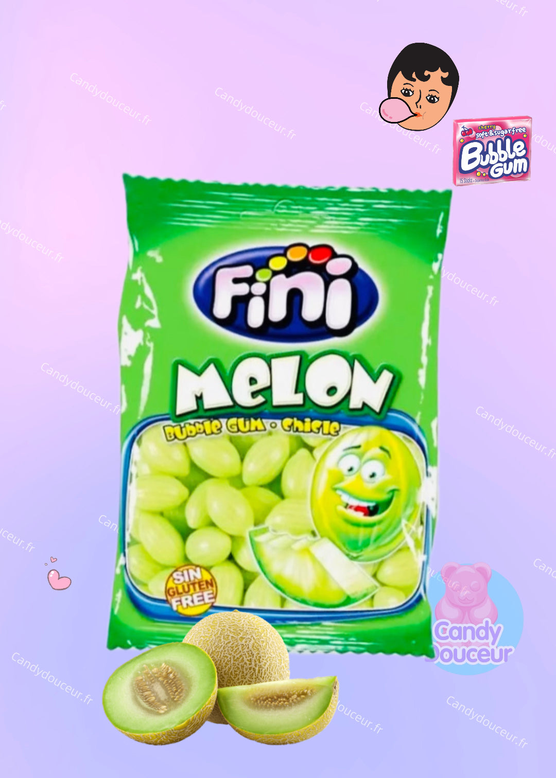 Chewing-gum Melon Fini (un sachet)