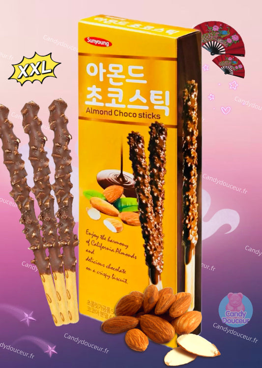 Sticks XXL 20cm Chocolat Amandes (une boîte)