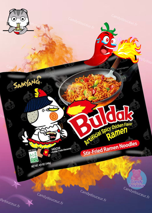 Ramen Buldak Noir piquant Samyang (unité)