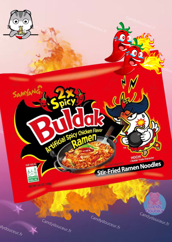 Ramen Buldak Rouge 2x spicy Samyang (unité)