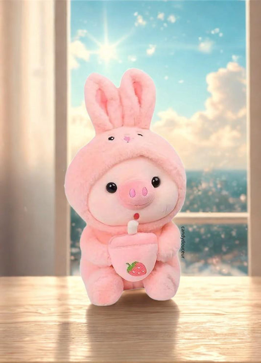 🐷 Peluche Cochon Rose 25cm