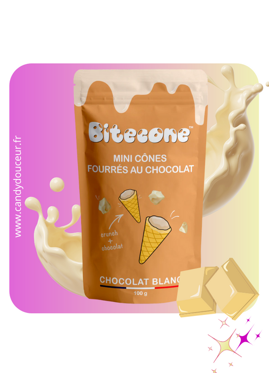 Bitecone Cônes Chocolat Blanc