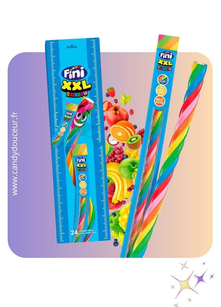 Câble XXL multi fruits 40cm (unité)